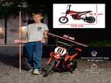 Kids Electric Motorbike 3 Gearboxes Speed Ride on Motorcycle with 41min Ranges - Red T3398P422425