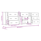 Sideboards 3 pcs Sonoma Oak Engineered Wood 3185426