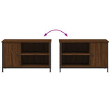 ZNTS TV Cabinet Brown Oak 80x40x50 cm Engineered Wood 832772