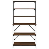 Baker's Rack 6-Tier Brown Oak 90x40x180 cm Engineered Wood 834224