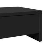 Monitor Stand with Drawers Black 100x27x15 cm Engineered Wood 854671