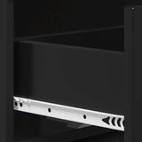Bedside Cabinet Black 33.5 x 34.5 x 50 cm Engineered Wood 8011389