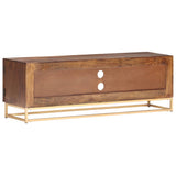 TV Cabinet 124x29x45 cm Solid Mango Wood 323404