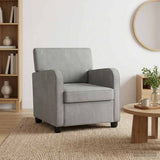 Armchair Light Grey Velvet 42043412
