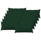 Cushion Cover 12 pcs HEERLEN Dark Green 40 x 80 cm Fabric 909774