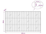 Gabion with 5 mm Wire and 10x10 cm Mesh 200x20x150 cm 3465046