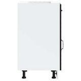 Kitchen Base Cabinet Kalmar Black Engineered Wood 853478