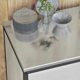 Kitchen Storage Set HATTEM 2 pcs Silver Galvanised Steel 3392685