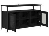 Sideboard Black Oak 100 x 35 x 80 cm Engineered Wood 882817