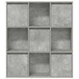 Bookcase Concrete Grey 89x24x101,5 cm Engineered Wood 860403