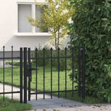Door Fence Gate BOXTEL with Spear Top 100x75 cm 144358