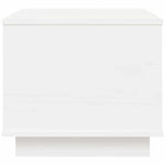 Coffee Table White 40x50x35 cm Solid Wood Pine 813411