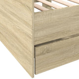 Daybed Sonoma Oak Engineered wood Single Convertible 3280827