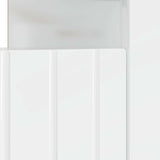 LED TV Cabinet High Gloss White Engineered Wood 896469