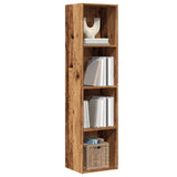 ZNTS Book Cabinet/TV Cabinet Old Wood 36x30x143cm Engineered Wood 855812