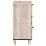 Sideboard 2 pcs White 120 x 33.5 x 75 cm Solid mango wood 3310070