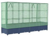 Raised Bed with Greenhouse Cover Rattan Look 160x40x138 cm 4015830