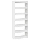 Book Cabinet with Shelf White 80 x 30 x 198 cm Engineered Wood 3333916