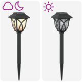 Outdoor Solar Lights with Ground Spike 12 pcs Warm White 42 cm 42042713