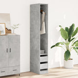 Wardrobe Concrete Grey 30x50x200 cm Engineered Wood 3307741