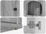 Cat House Grey Sonoma 85 x 55 x 50 cm Engineered Wood 8000731