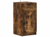 2 Piece Bathroom Cabinet Set UTRECHT Smoked Oak Engineered Wood 3418058