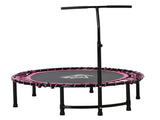 Mini Round Steel Frame Trampoline w/ Adjustable Handle, Pink T3398P349133