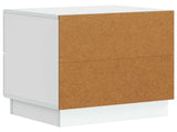 Bedside Cabinet 2 pcs White 43 x 34.5 x 44.5 cm Engineered Wood 895216