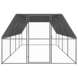 Outdoor Chicken Cage 3x8x2 m Galvanised Steel 3154378