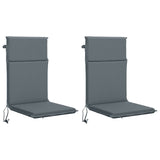 High Back Chair Cushion GEMERT 2 pcs 100% Polyester Blue 945702