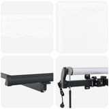 Retractable Awning White 400 x 200 cm Fabric 3329870