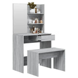 Dressing Table Set Grey Sonoma 74.5x40x141 cm 3114145