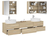 Bathroom Furniture Set 5 pcs Sonoma Oak 3406889