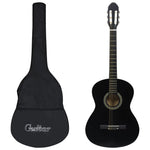 ZNTS Classical Guitar for Beginner with Bag Black 4/4 39" 3055600