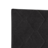 ZNTS Bed Frame Black 100x200 cm Velvet 3344989