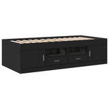 Daybed Black Engineered wood 100x200 cm Daybed Rectangular 3280238