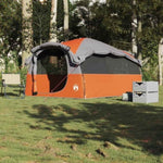 ZNTS Family Tent Tunnel 6-Person Grey and Orange Waterproof 4009574