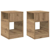 End Table 2 pcs Artisan Oak 30.5 x 30 x 45 cm Engineered Wood 890911