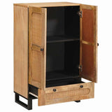 Sideboard with Shelf Brown 60 x 33 x 100 cm Solid Mango Wood 4018072