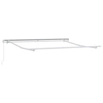 Retractable Awning Manual Black 350 x 250 cm Fabric 3330321