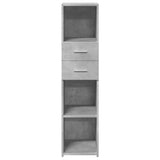 Highboard Concrete Grey 30x42.5x124 cm Engineered Wood 846155