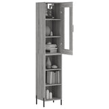 Highboard Grey Sonoma 34.5x34x180 cm Engineered Wood 3199375