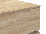 Bedside Cabinet with 3 Drawers Sonoma Oak 39x35x65 cm 861341
