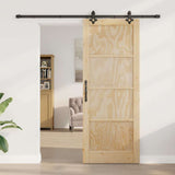 Sliding Door ORKDAL Brown 83 x 211 cm Solid Pine Wood 3333646