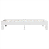 Bed Frame without Mattress White 90x190 cm Solid Wood Pine 855377