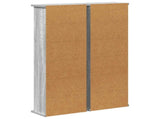 CD Cabinet 2 pcs Grey Sonoma 32 x 17 x 92 cm Engineered Wood 8012757