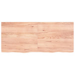 Bathroom Countertop Light Brown 140x60xcm Treated Solid Wood 3156151