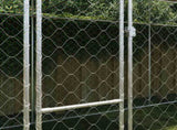 Dog Cage with Roof Silver 600 x 200 x 256 cm Steel and PE 3368302