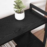 Bookshelf Black Oak 80 x 30 x 85 cm Engineered Wood 868425