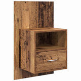 Headboard with Cabinet 3 pcs Old Wood Engineered Wood 3415827